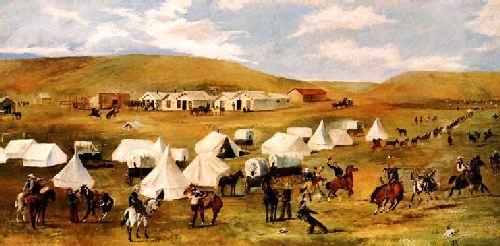 Cowboy Camp During The Round Up, Charles M Russell